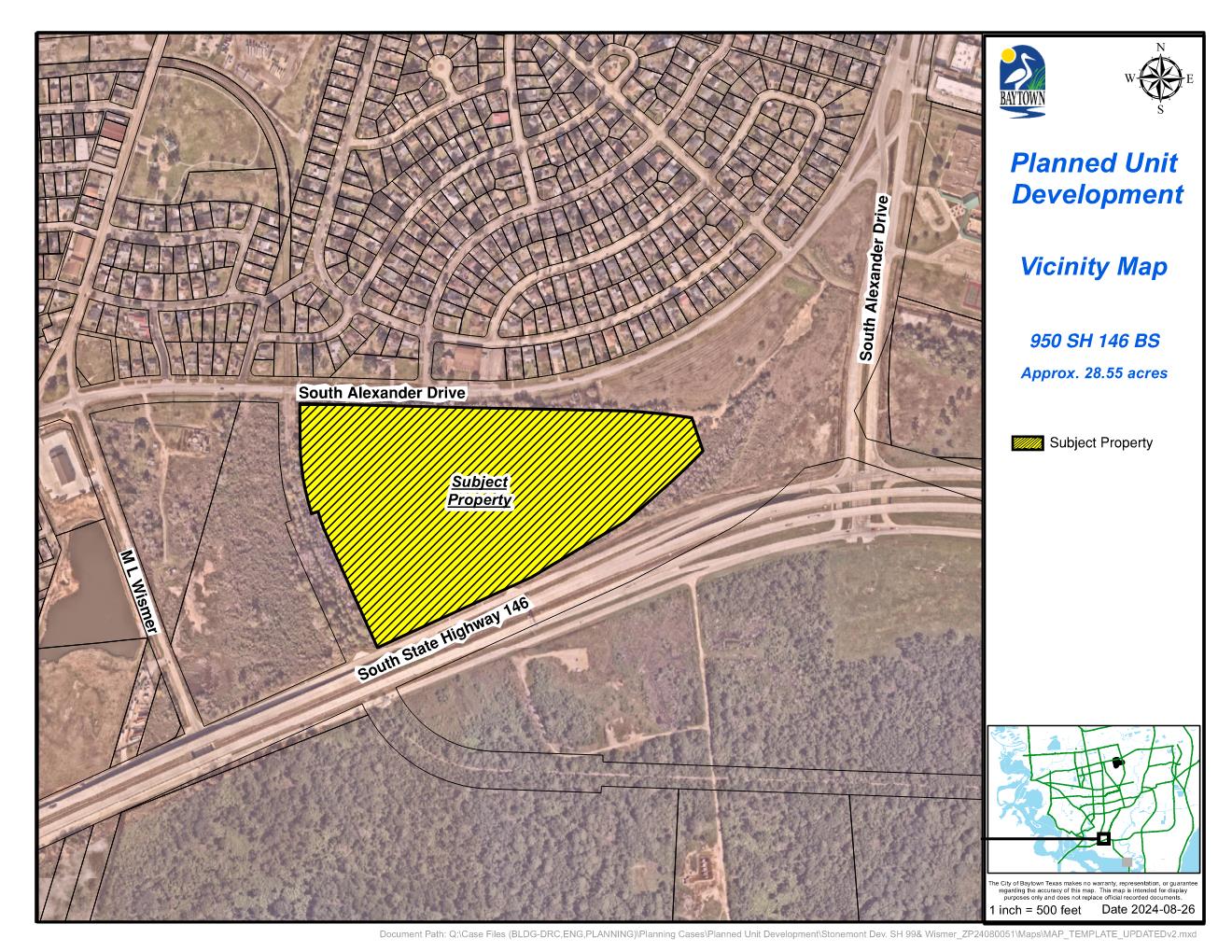 950 South SH 146 BS - Zoning Map Amendment - Vacinity Map