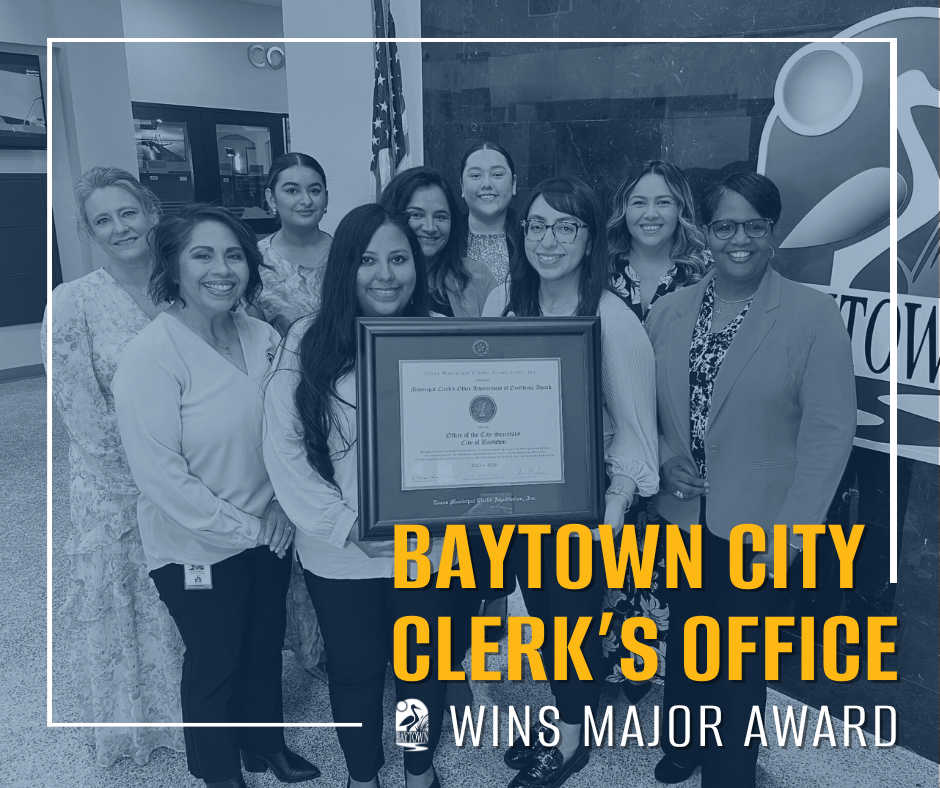 Baytown City Clerk's Office Wins Major Award