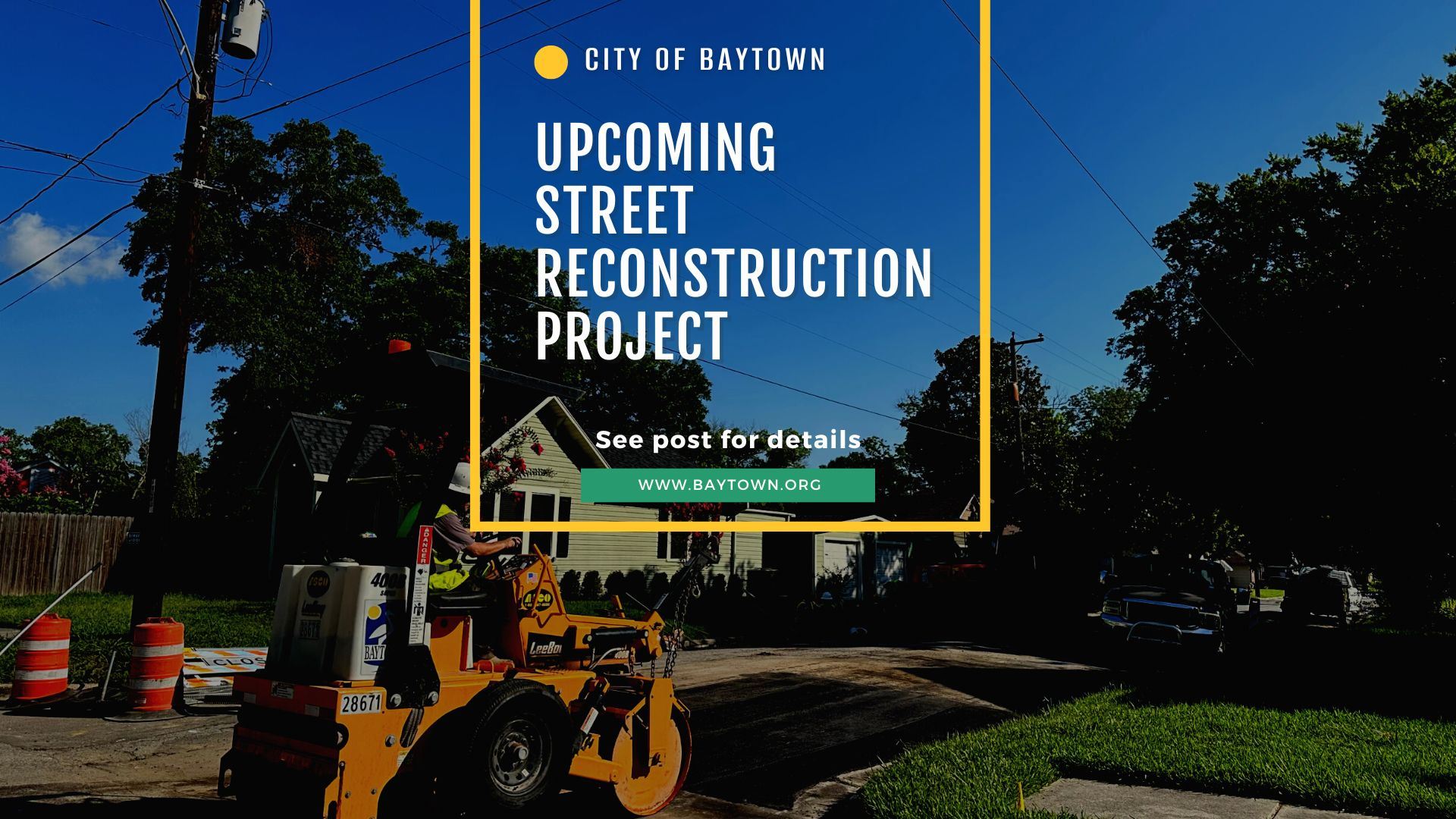 Nextdoor. Street Reconstruction Project