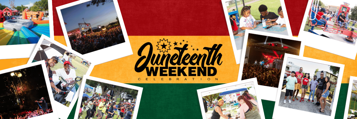 Juneteenth Concert Photo Collage with logo